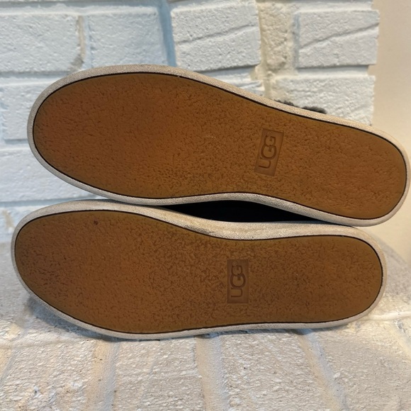 UGG Leather Starlyn High-Top Sneakers with Shearling Lining - Picture 9 of 10